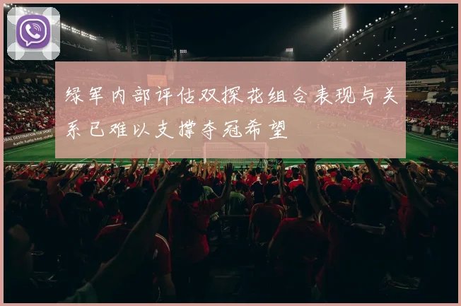 绿军内部评估双探花组合表现与关系已难以支撑夺冠希望